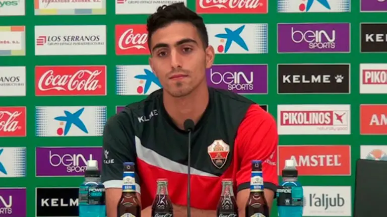 El jugador griego del Elche CF Nikos Vergos. Foto web Elche.