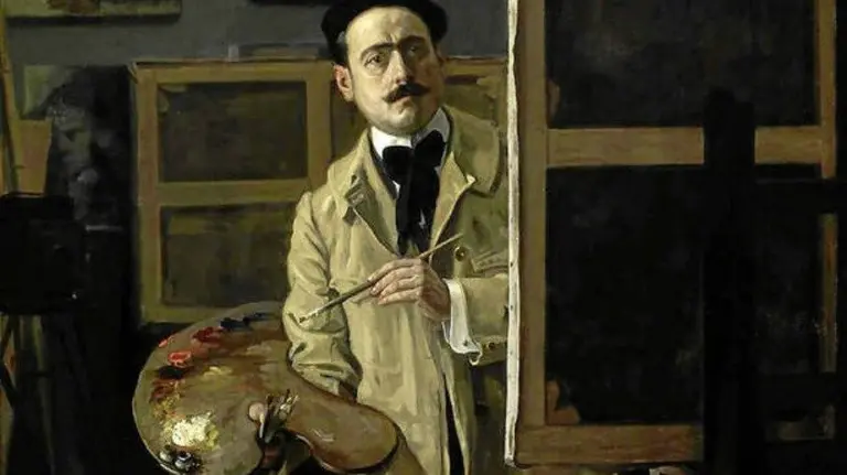 Autorretrato de Javier Ciga Echandi. 
