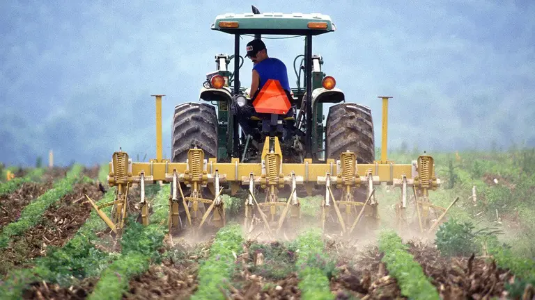 Un agricultor en una imagen de archivo