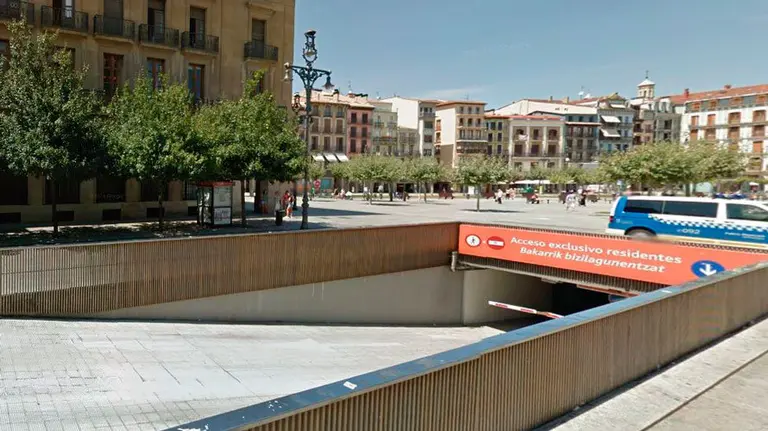 Aparcamiento de la Plaza del Castillo. ARCHIVO