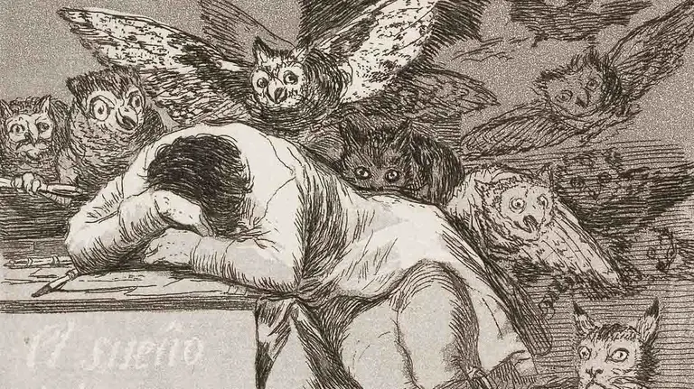 El sue&ntilde;o de la razon produce monstruos (Francisco Jos&eacute; de Goya y Lucientes)