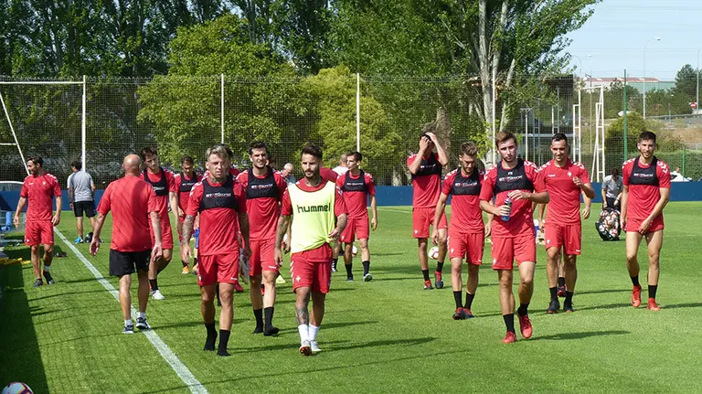 Jugadores de Osasuna en Tajonar