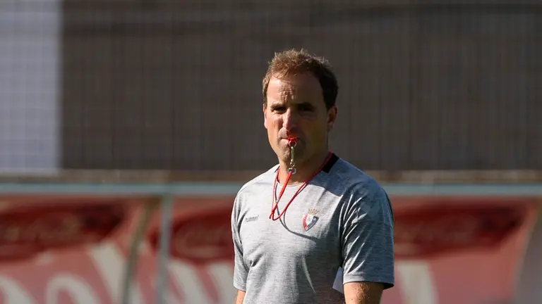 Arrasate. Entrenamiento de Osasuna en las instalaciones de Tajonar a dos días del partido contra el Granada. MIGUEL OSÉS