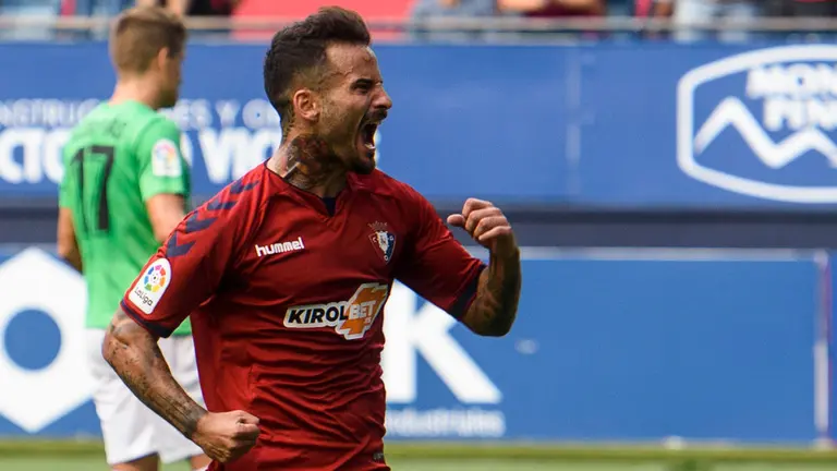 Rub&eacute;n Garc&iacute;a. Partido de la cuarta jornada entre el Osasuna y el Almería. MIGUEL OSÉS_17