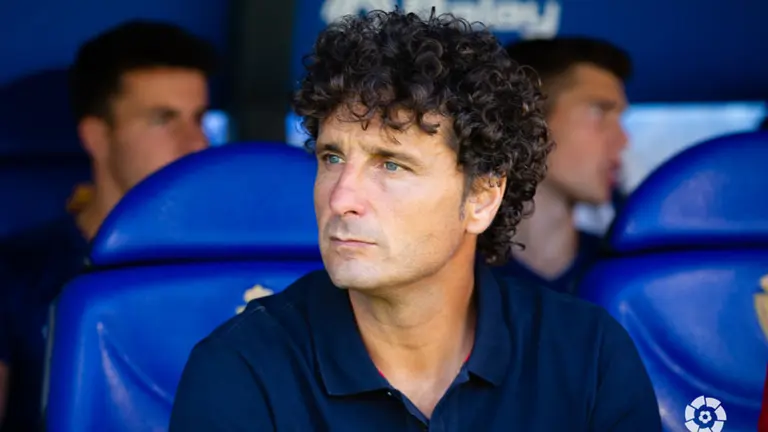 Imanol Idiakez entrena al Real Zaragoza. La Liga.