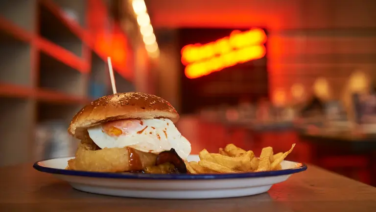 Restaurante de hamburguesas _La Mudita_ de Pamplona. PABLO LASAOSA03