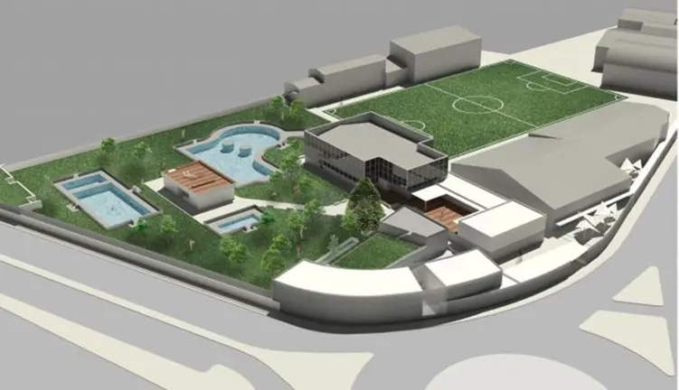 Imagen a&eacute;rea de Oberena prevista despu&eacute;s de finalizar el Plan Director.