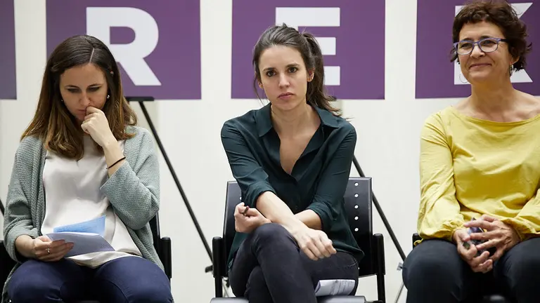 Acto electoral de Unidas Podemos con la presencia de&nbsp;Irene Montero, Ione Belarra, Neniques Rold&aacute;n, Maite Mola, Mikel Buil, Ainhoa Azn&aacute;rez y Edurne Eguino. I&Ntilde;IGO ALZUGARAY