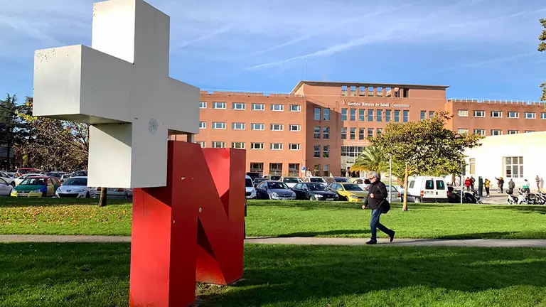 El centro de consultas m&eacute;dicas Pr&iacute;ncipe de Viana dentro del Complejo Hospitalario de Navarra (CHN) en Pamplona. 