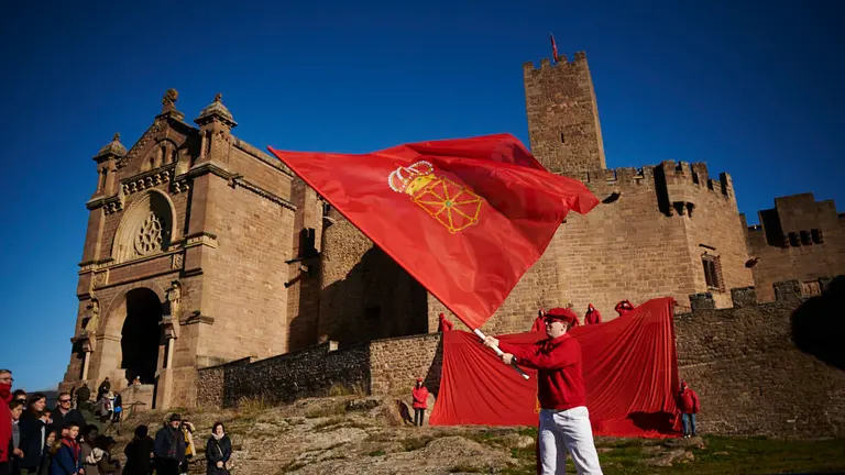 Celebraci&oacute;n del D&iacute;a de Navarra en el Castillo de Javier. PABLO LASAOSA