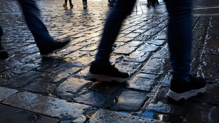 Plaza de los Burgos, de Pamplona. MENAS. PABLO LASAOSA