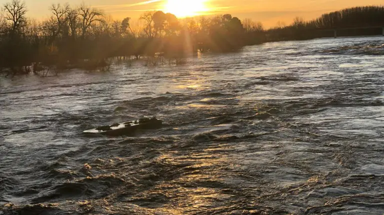 Estado del r&iacute;o Arag&oacute;n a su paso por Caparroso CEDIDA