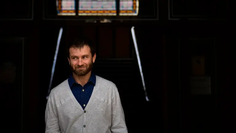 Koldo Leoz (EH Bildu), nuevo alcalde de Estella tras una moción de censura con dos concejales tránsfugas del  PSN, incluido Jorge Crespo, para desalojar a Gonzalo Fuentes, de Navarra Suma. PABLO LASAOSA