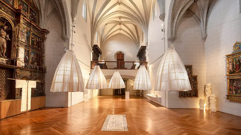 Imagen del espacio expositivo de Celia Eslava en el Museo de Navarra. Web Navarra.es