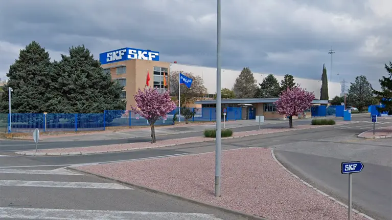 Vista desde el exterior de la factor&iacute;a de SKF de Tudela. CEDIDA