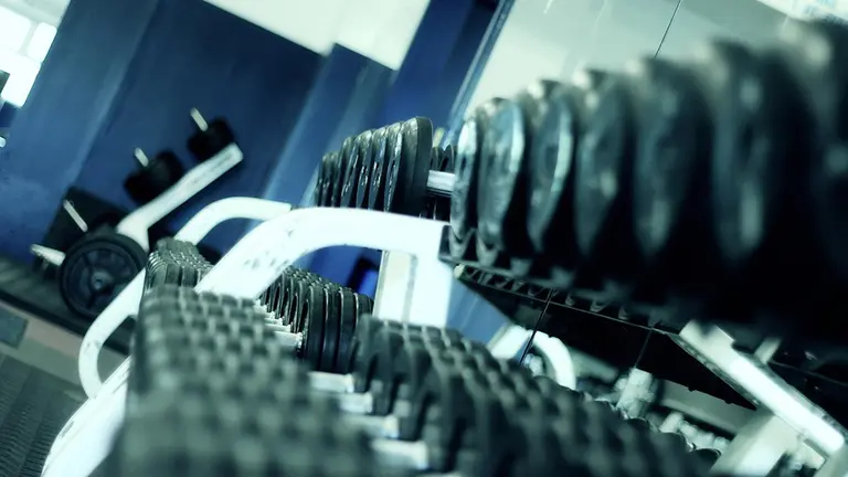 Pesas en un gimnasio. ARCHIVO