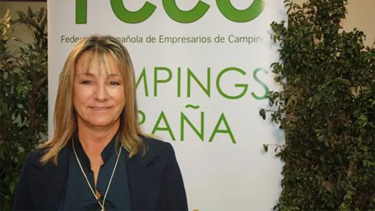 Ana Beriain, presidenta de la Federaci&oacute;n Espa&ntilde;ola de Campings (FEEC). CEDIDA