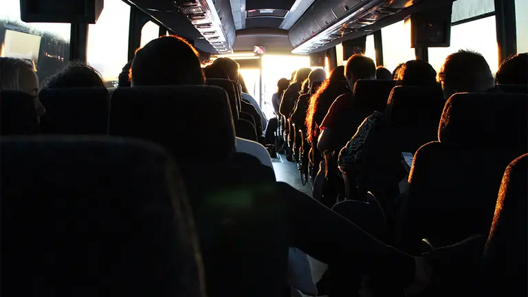 Imagen de archivo del interior de un autob&uacute;s escolar. ARCHIVO
