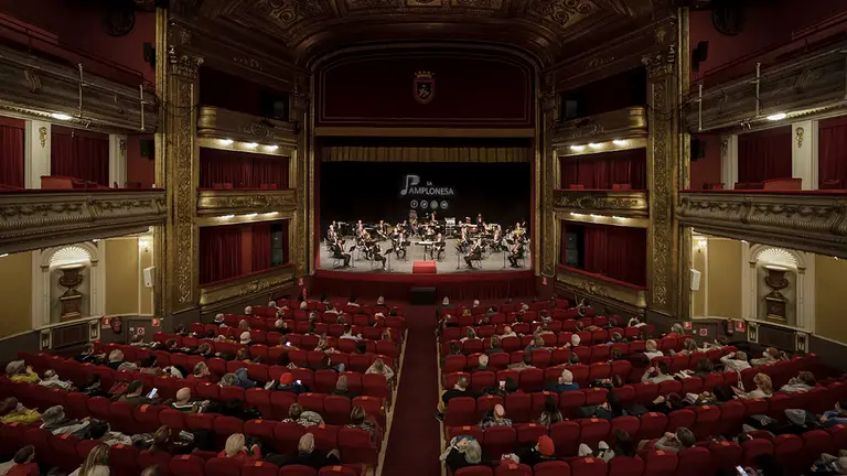 La Banda de M&uacute;sica &lsquo;La Pamplonesa&rsquo; encara el ecuador de su primer ciclo de conciertos del a&ntilde;o en el Teatro Gayarre. CEDIDA