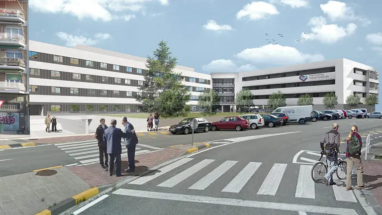 Construcci&oacute;n de un nuevo edificio en la Cl&iacute;nica Psiqui&aacute;trica Padre Menni de Pamplona. HERMANAS HOSPITALARIAS