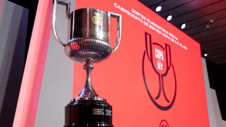 Escenario del sorteo de una eliminatoria de la Copa del Rey. RFEF.