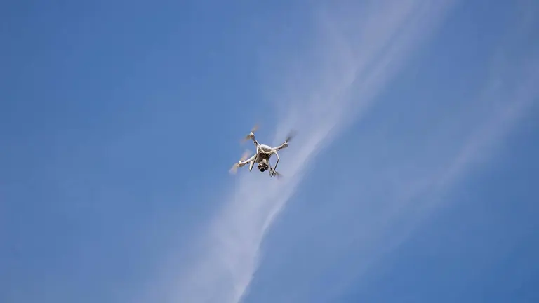 Un dron en funcionamiento. ARCHIVO