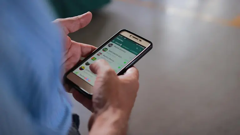 Un hombre chatea por Whatsapp. PIXABAY