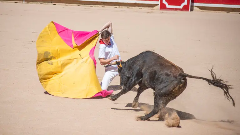 Toros en Familia en la Plaza de Toros de Pamplona con novillos y novilleros, San Fermin 2022. IRAITZ IRIARTE.