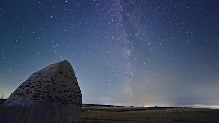 Un pueblo navarro, el mejor para ver las estrellas según Starlight. Foto: Facebook Lerín Tierra Estrella, Pablo Alonso.