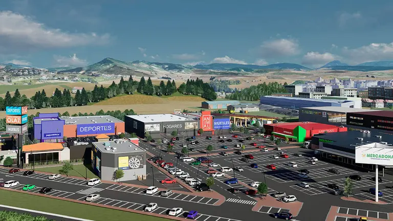Nuevo centro comercial Parque Comercial Atalaya que se construirá a las afueras de Pamplona. PARQUE COMERCIAL ATALAYA