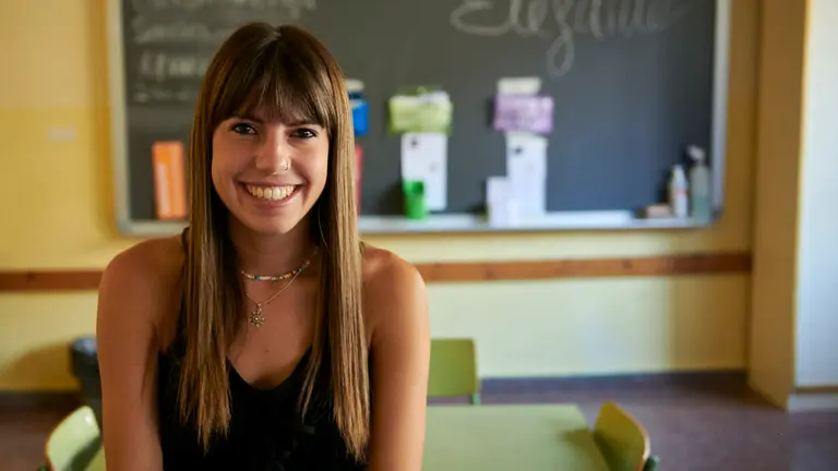 Irantzu Lategui Erro repite este a&ntilde;o   en la Escuela de Verano para ni&ntilde;os con autismo de la asociaci&oacute;n ANA. IRANZU LARRASOA&Ntilde;A