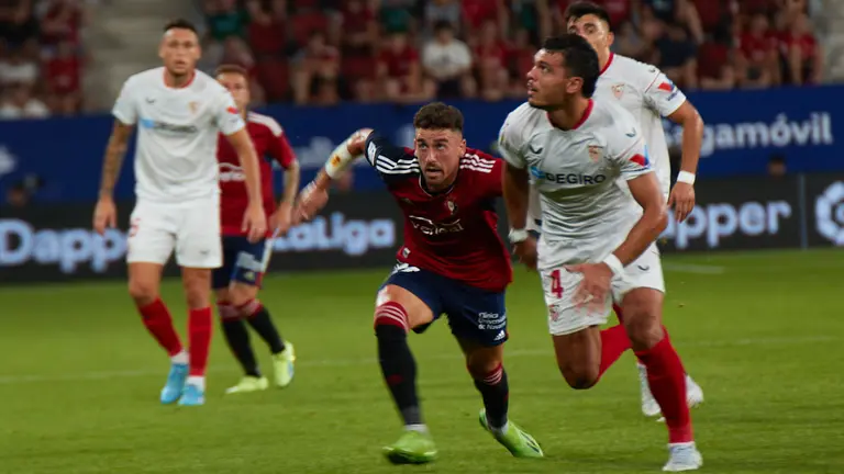 Primer partido de la temporada 2022/23 de la Liga Santander entre CA Osasuna y Sevilla CF disputado en el estadio de El Sadar. I&Ntilde;IGO ALZUGARAY