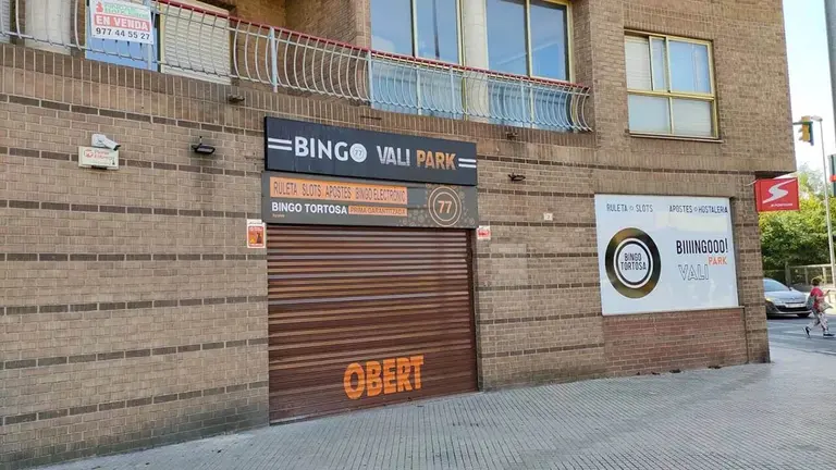 Bingo de Tortosa donde fue asesinada a tiros una empleada por unos ladrones, que tambi&eacute;n atracaron en Navarra. EUROPA PRESS