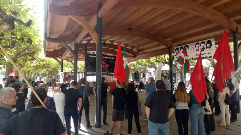 Homenaje al etarra Juan Ignacio Erdozia, alias "Axio" en Echarri Aranaz.