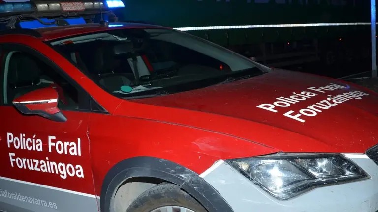 Un coche de la Polic&iacute;a Foral. ARCHIVO