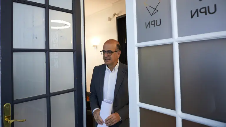 El senador de UPN, Alberto Catal&aacute;n, presenta las enmiendas que va a registrar el partido regionalista a los Presupuestos Generales del Estado para 2023. I&Ntilde;IGO ALZUGARAY