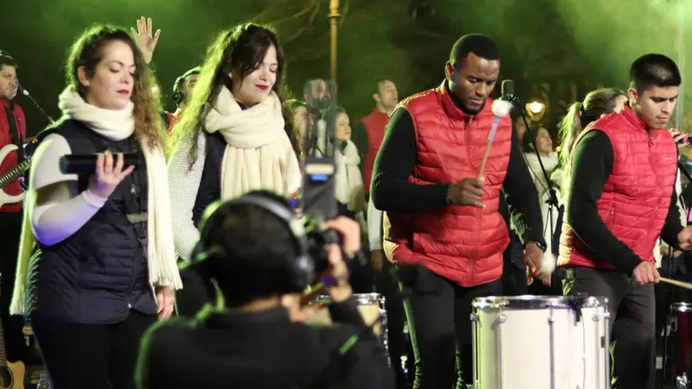 Concierto g&oacute;spel de Navidad en el paseo de Sarasate. CEDIDA