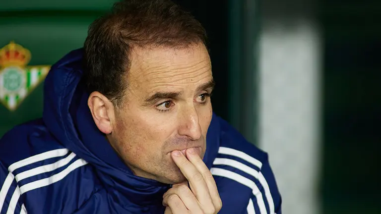 Jagoba Arrasate en el estadio Benito Villamar&iacute;n. Joaquin Corchero / AFP7 / Europa Press.