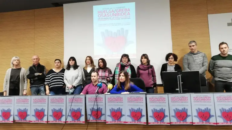 Los sindicatos han presentado hoy la huelga en el Servicio Navarro de Salud para el pr&oacute;ximo 15 de febrero. EUROPA PRESS