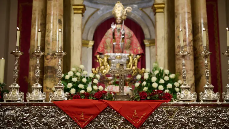 Segundo peldaño de la Escalera de San Fermín 2023. PABLO LASAOSA