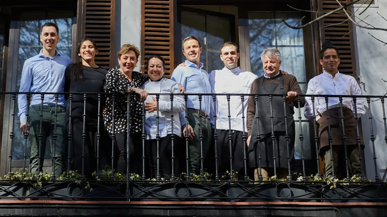 Restaurante Ar&oacute;stegui, en la calle Juan de Labrit n&uacute;mero 19 de Pamplona. I&Ntilde;IGO ALZUGARAY