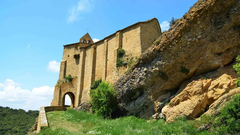 Despoblado de Pe&ntilde;a, en la comarca de Sang&uuml;esa. IKER SESMA