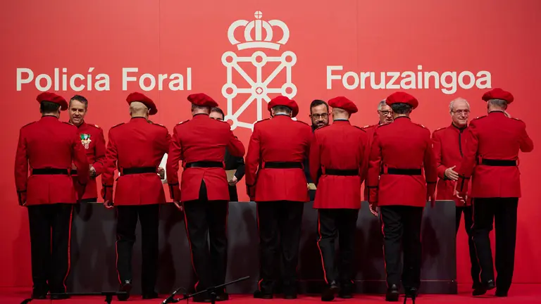 Acto central de la Fiesta de la Polic&iacute;a Foral. PABLO LASAOSA 