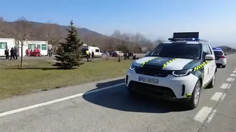 Dispositivo de la Guardia Civil en la Javierada 2023. CEDIDA