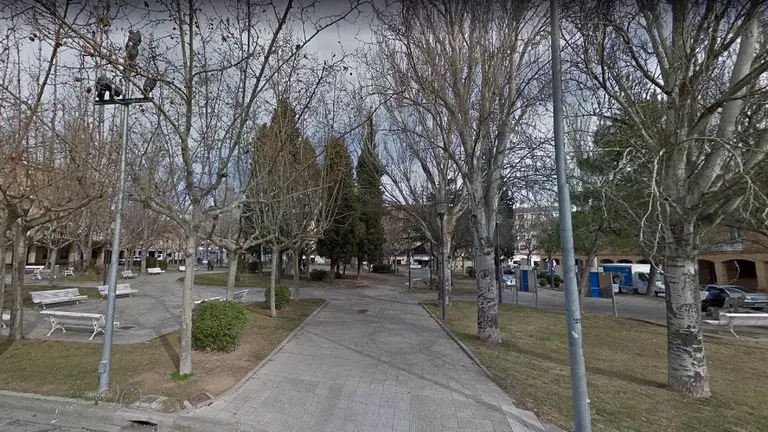 Plaza del Padre Lasa de Tudela antes de su reforma integral.