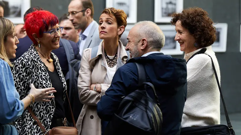 Mar&iacute;a Chivite, en el pleno del Parlamento de Navarra. I&Ntilde;IGO ALZUGARAY