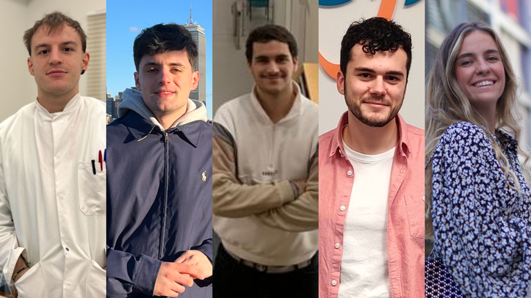 De izquierda a derecha: Alejandro Pidal Mart&iacute;nez, Eduardo Ochoa Guindulain, Pablo Luri Mart&iacute;n, V&iacute;ctor Pe&ntilde;as N&uacute;&ntilde;ez y Almudena Bergera. CEDIDA