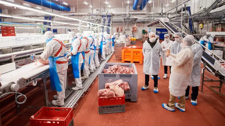 F&aacute;brica navarra de C&aacute;rnicas Iru&ntilde;a en Lumbier. ARCHIVO