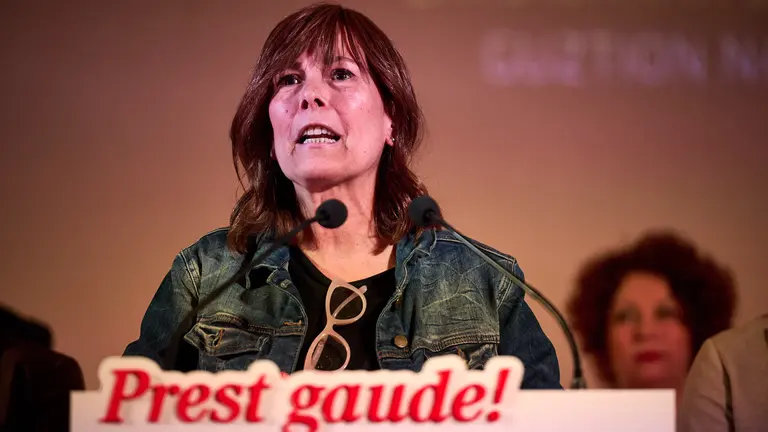 Acto de presentaci&oacute;n de la lista de Geroa Bai al Parlamento de Navarra con la intervenci&oacute;n de la candidata a la Presidencia del Gobierno foral, Uxue Barkos. PABLO LASAOSA