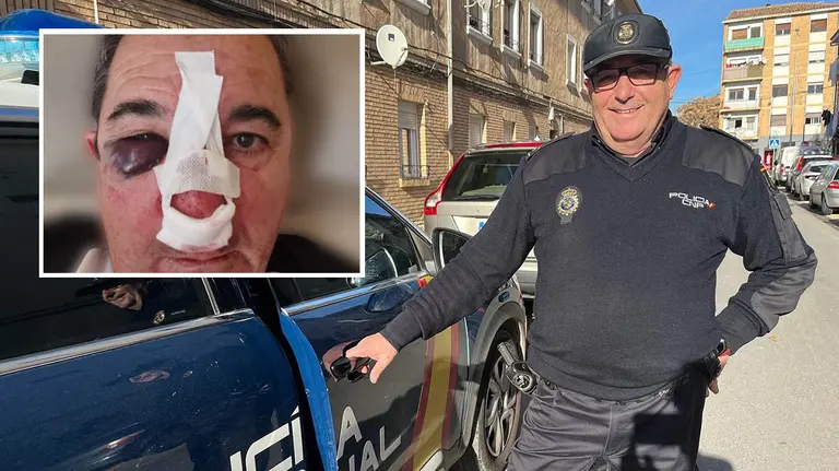 Subinspector de Polic&iacute;a Nacional de Tudela agredido brutalmente por un individuo en Zaragoza.